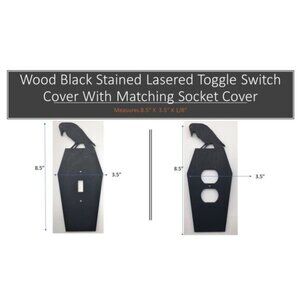 🖤 Spooky Raven atop Coffin Light Cover 🖤
